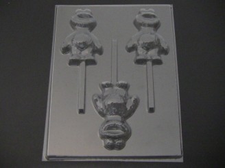 298sp Baby Cracker Monster Chocolate or Hard Candy Lollipop Mold